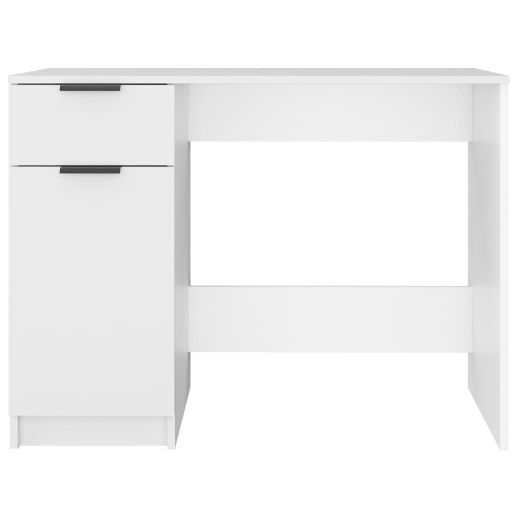 Textured engineered wood desk, 100cm