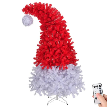 6 Ft Santa Hat Style Pre-Lit Artificial Christmas Tree