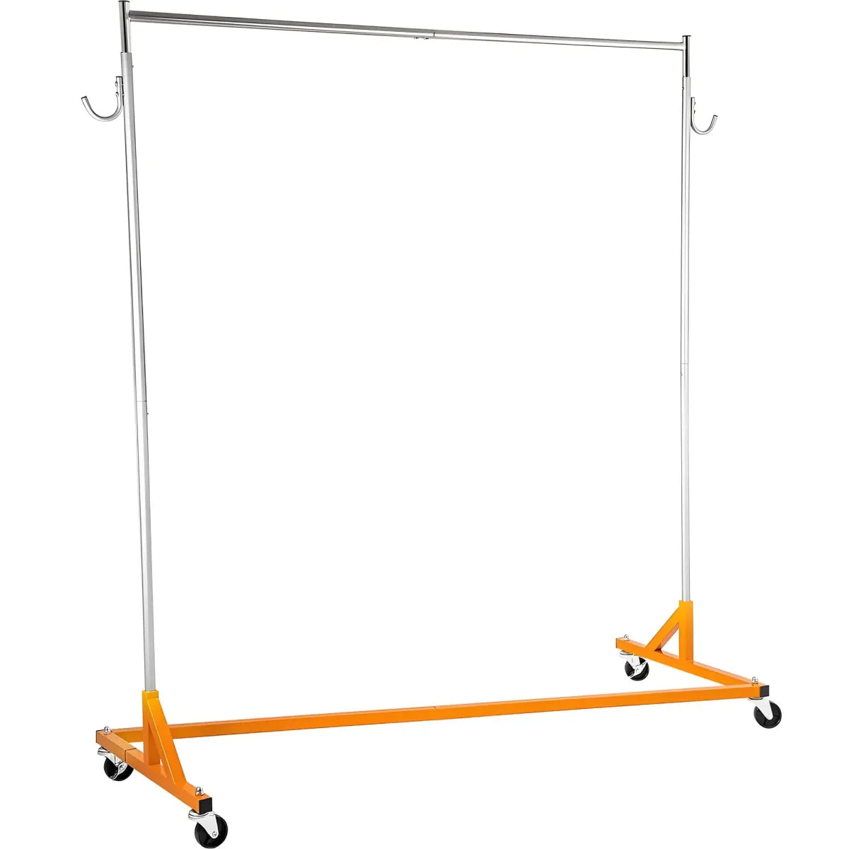 Z-Base Industrial Garment Rack – Heavy Duty Freestanding Clothes Rack
