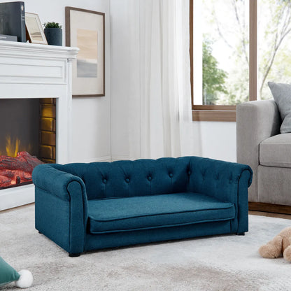 Elevated Dog Sofa Bed for Small and Medium Dogs, Blue