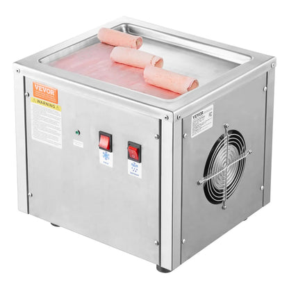 11" Rolled Ice Cream Machine – Stainless Steel Stir-Fry Ice Cream Pan