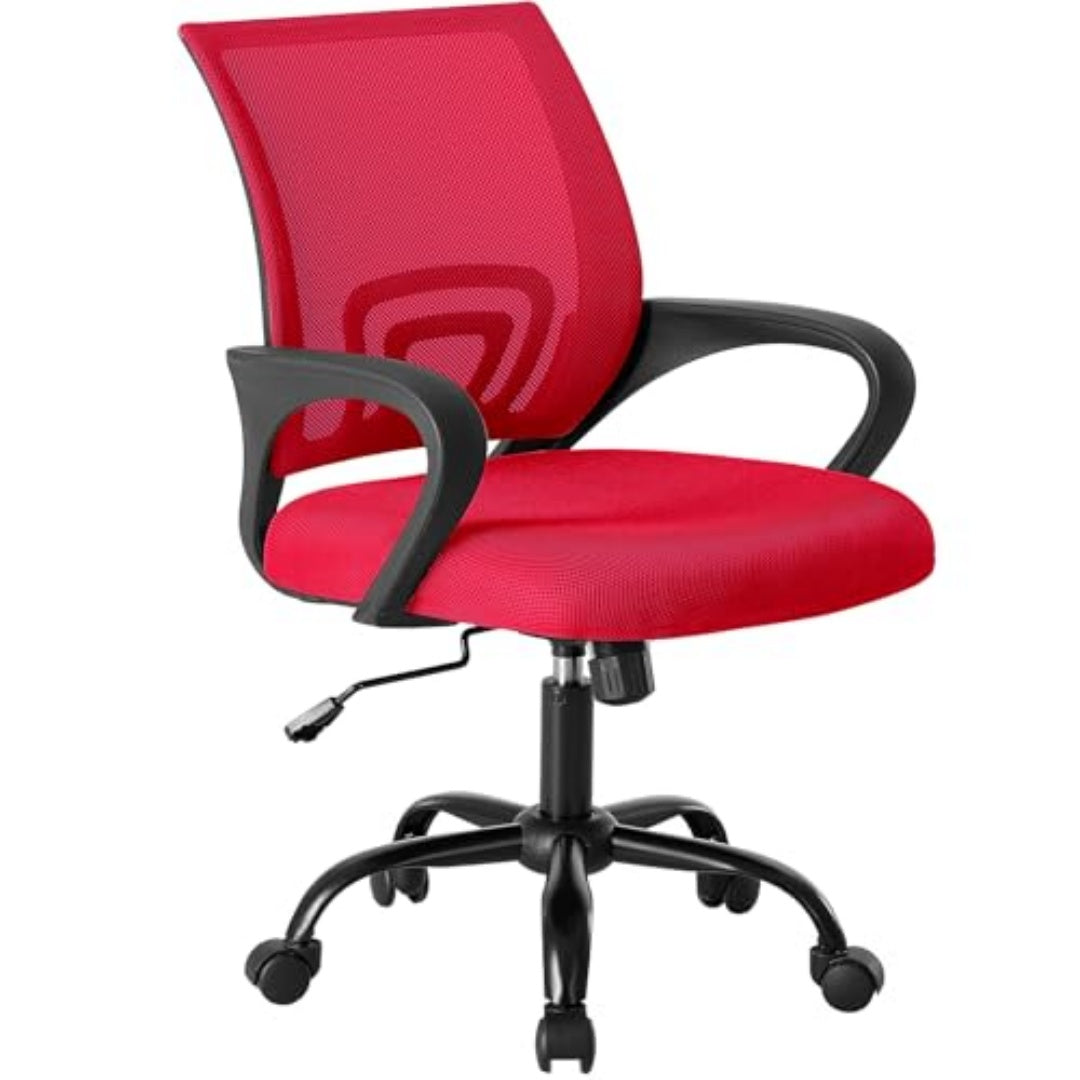 Ergonomic mid-back swivel office chair