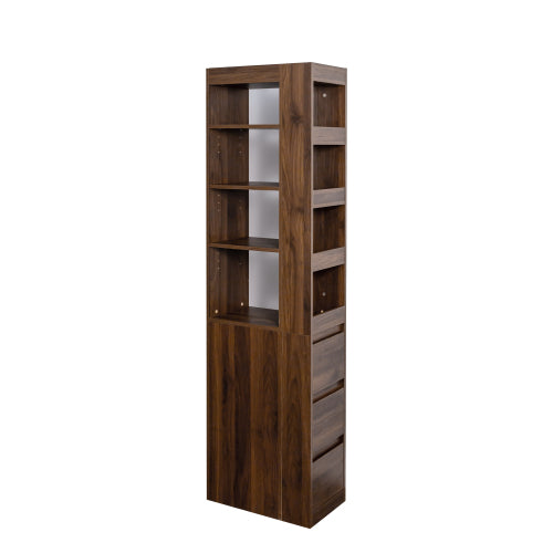 70.87 inch display storage cabinet with drawers