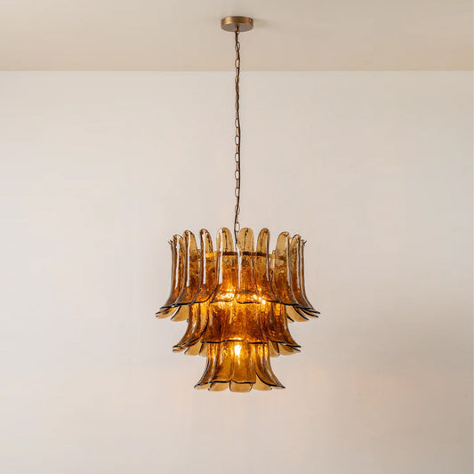Light luxury three-layer chandelier
