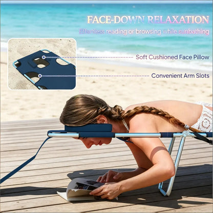 Chic Outdoor Chaise Lounge Chair, Tanning Chair, Beach Lounger – view 4