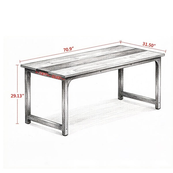 Modern clean-line computer desk