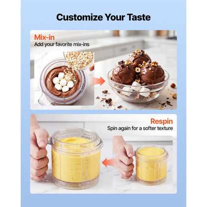 7-in-1 Ice Cream Maker – Frozen Treat Machine for Gelato, Sorbet and Frozen Yogurt