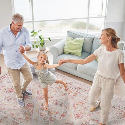 Washable Area Rug, Beige