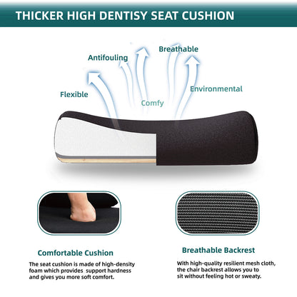 Reclining ergonomic office chair with footrest