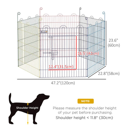 Hexagon Metal Dog Playpen – Portable Exercise Fence