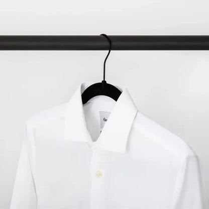 30-Pack Velvet Clothes Hangers – Black Flocked Non-Slip Suit Hangers