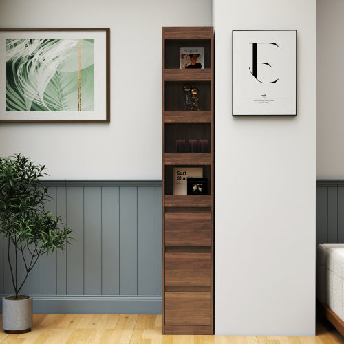 70.87 inch display storage cabinet with drawers