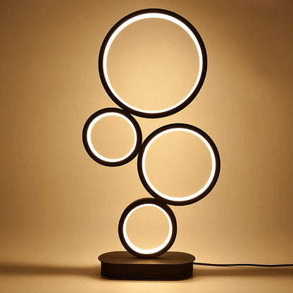 Modern 3-tone LED desk lamp, black
