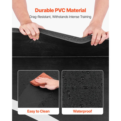 Thick Roll-Up Wrestling & Martial Arts Mat – Waterproof PVC Home Gym Training Mat