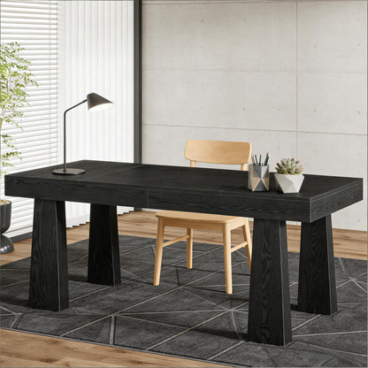 Executive writing desk, black