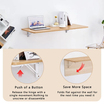 Wall-Mounted Folding Laundry Table – Fold-Down Space-Saving Shelf