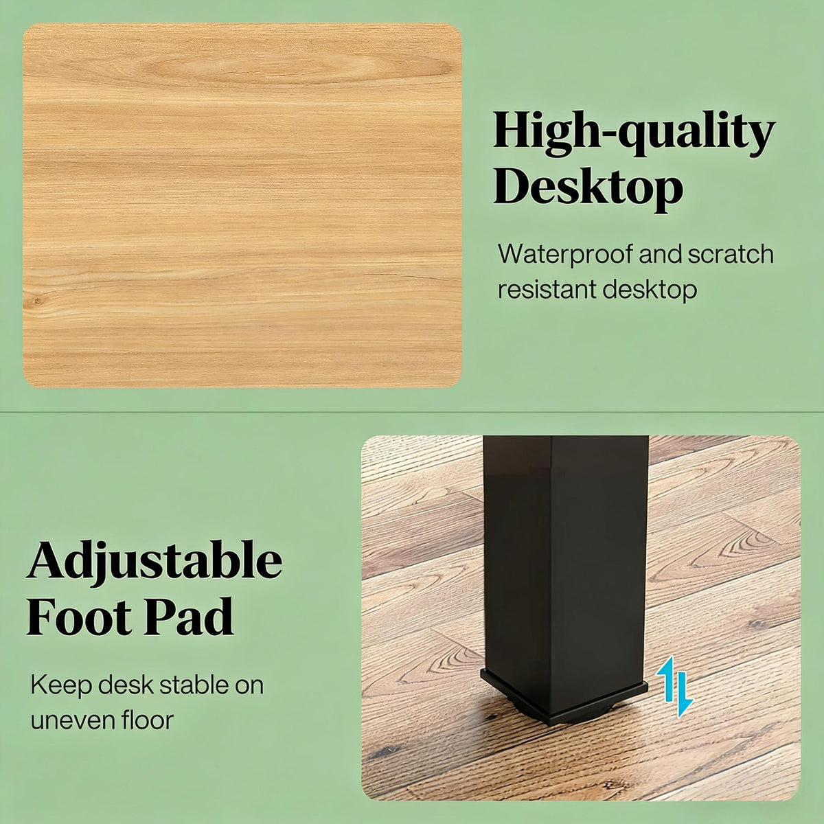 Rectangle executive desk in walnut