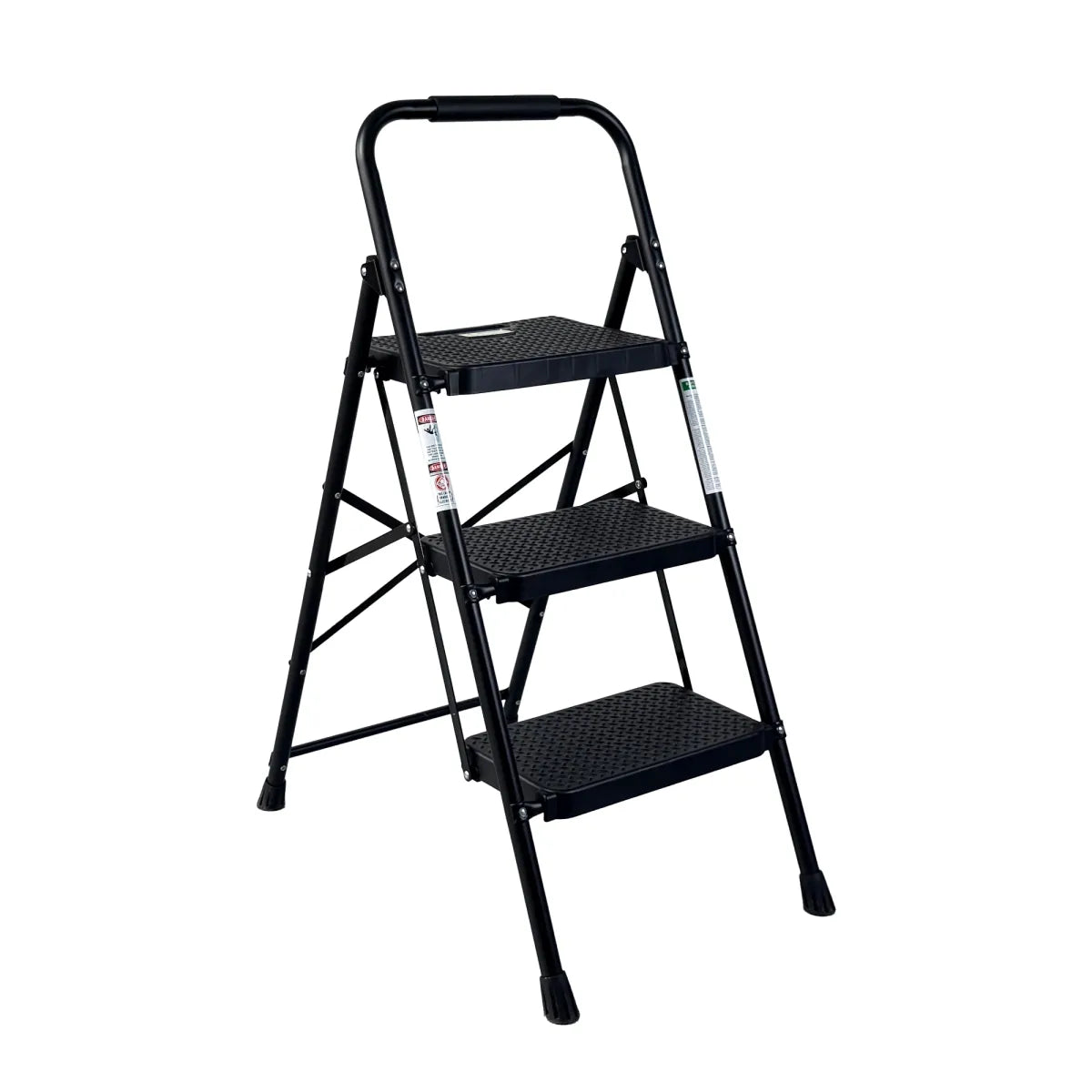 3-Step Folding Step Stool – Anti-Slip Steel Ladder