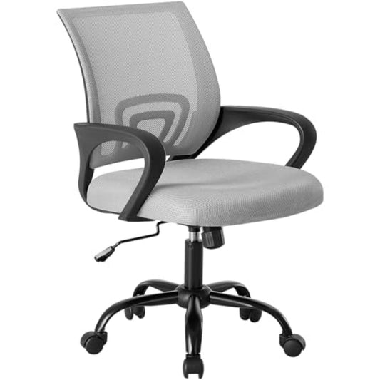 Ergonomic mid-back swivel office chair