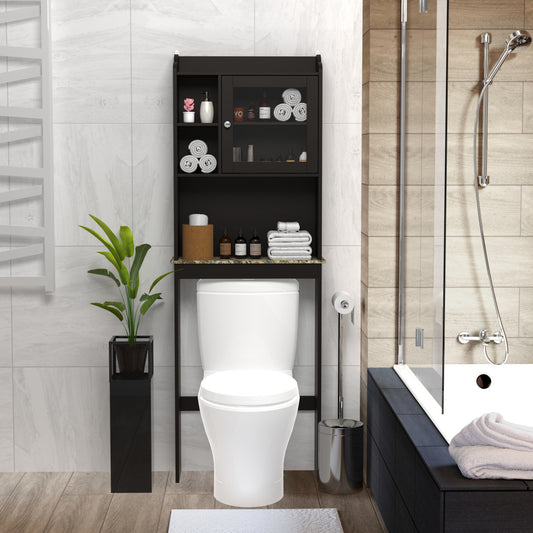 68" Over-The-Toilet Space Saver Cabinet – Wood, Bathroom Storage