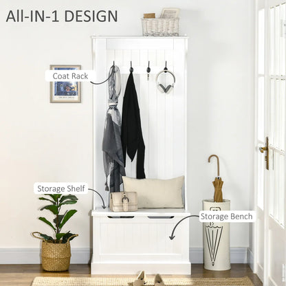 Hall Tree with Coat Rack – view 3