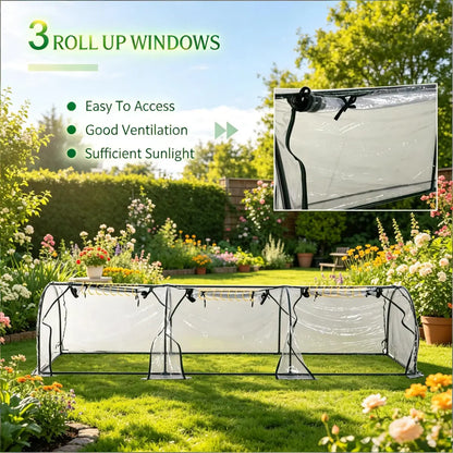 Portable Tunnel-Style Mini Greenhouse