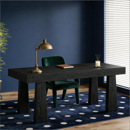Executive writing desk, black
