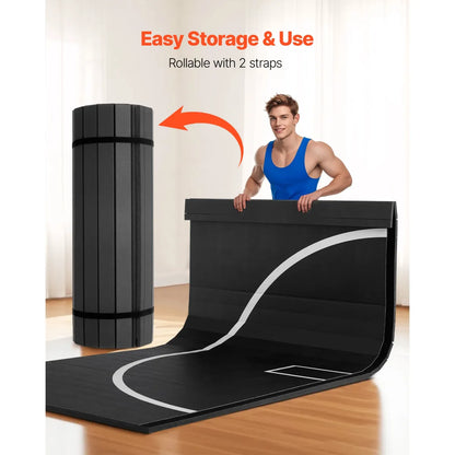 Thick Roll-Up Wrestling & Martial Arts Mat – Waterproof PVC Home Gym Training Mat