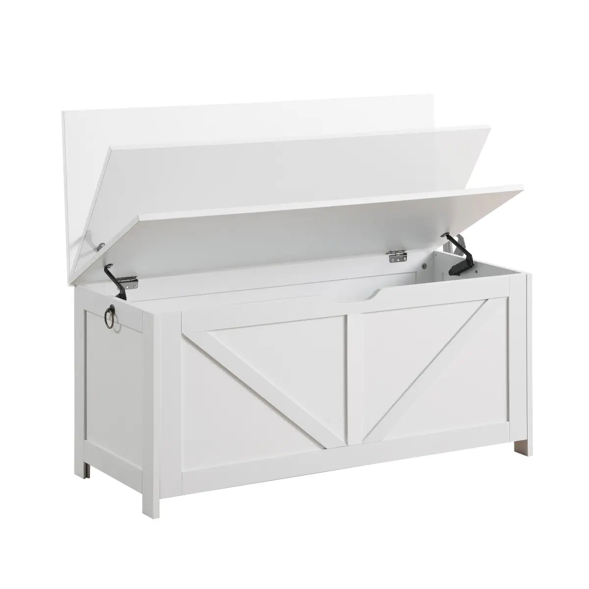 Hinged Lid Storage Chest Bench for Entryway – view 3