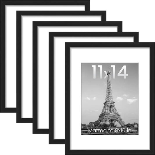 5-Piece Black Gallery Wall Picture Frame Set – Photo & Artwork Frames