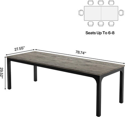 Rectangle executive office desk, black grey