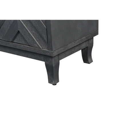 Vintage Lacquered 4-Door Buffet Cabinet