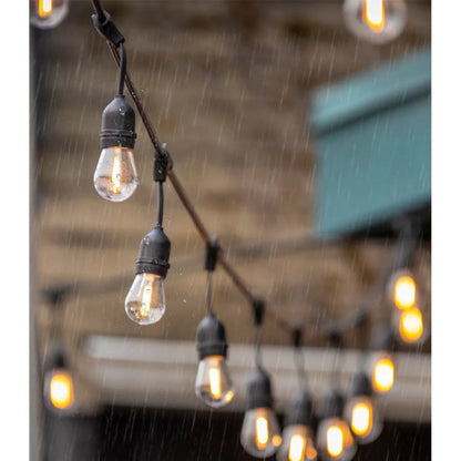 Outdoor Edison String Lights – 10-Socket Hanging Patio Lights