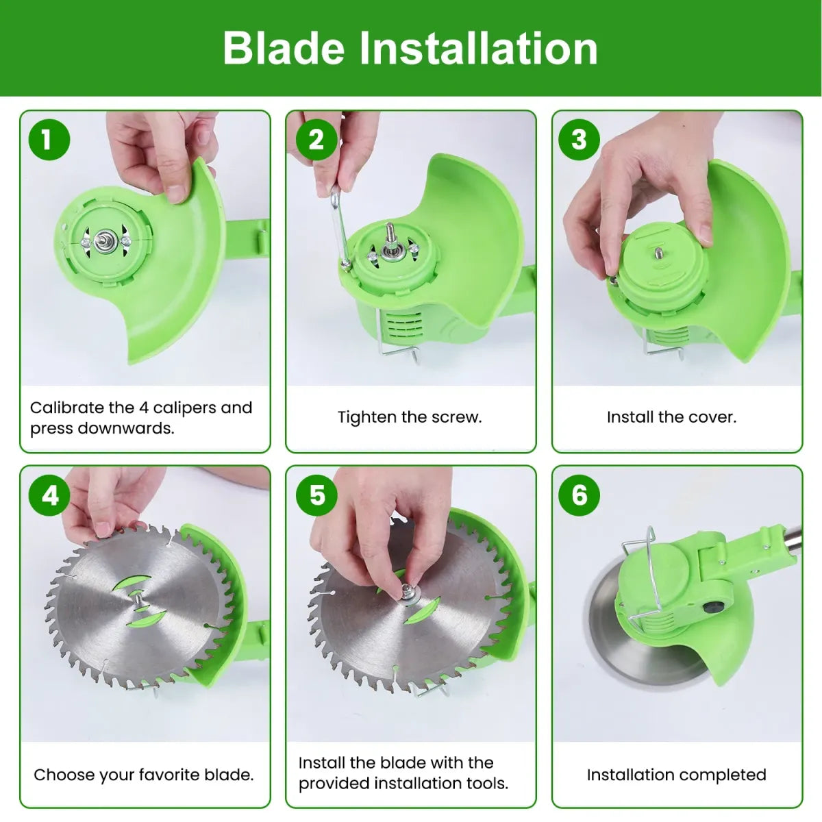 24V Cordless Grass Trimmer – Saw Blade