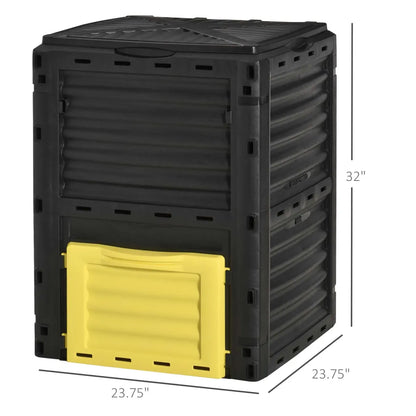 80 Gallon Outdoor Compost Bin, Yellow