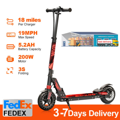 ED200 Electric Scooter for Teens – Folding Commuter