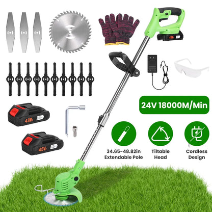 24V Cordless Grass Trimmer – Saw Blade