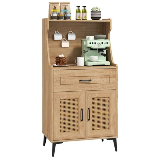 Coffee Bar Cabinet with Storage, Kitchen Buffet Cabinet