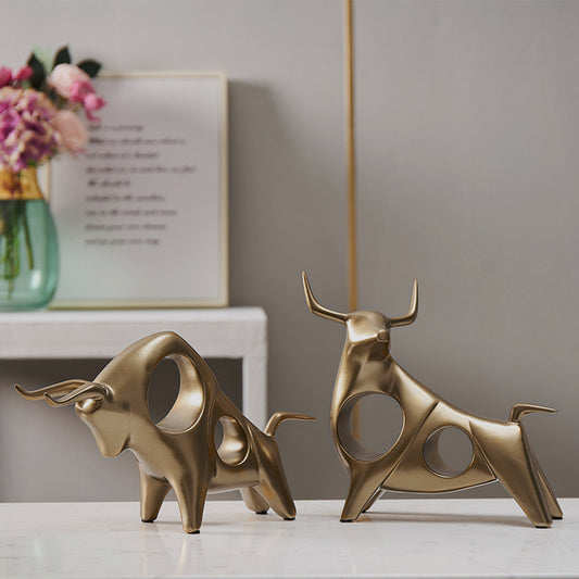 Decorative animal ornament set of two