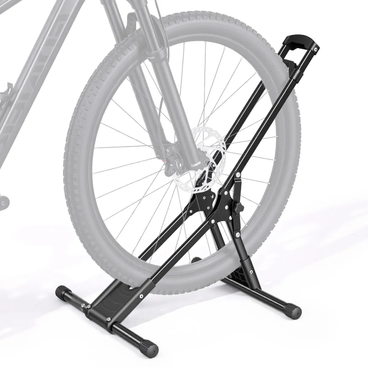 Foldable Freestanding Bike Stand – Carbon Steel Garage Bicycle Rack