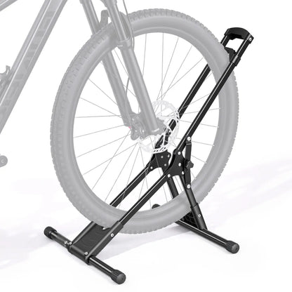 Foldable Freestanding Bike Stand – Carbon Steel Garage Bicycle Rack