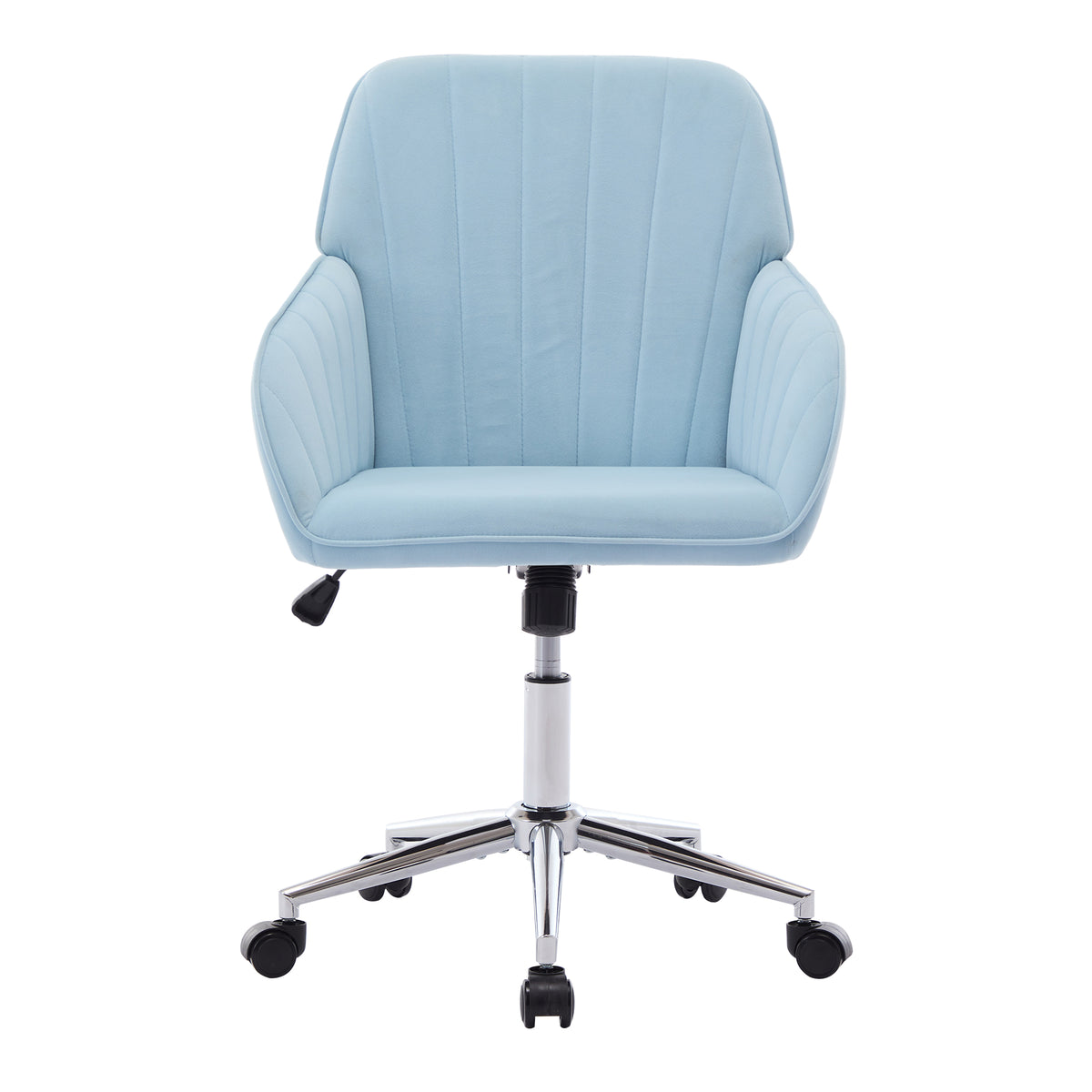 Velvet Swivel Office Chair, Baby Blue – alternate view 1