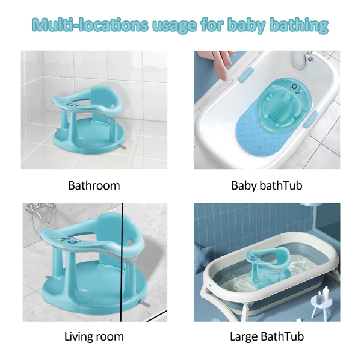Baby Bath Seat – Newborn Bath Chair for Tub