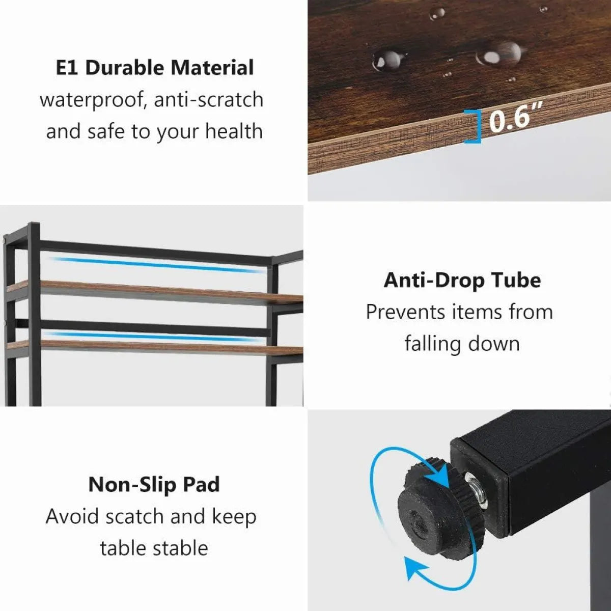 Industrial 5-Tier Kitchen Bakers Rack – view 2