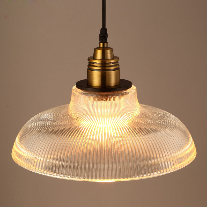 Nordic industrial glass pendant light