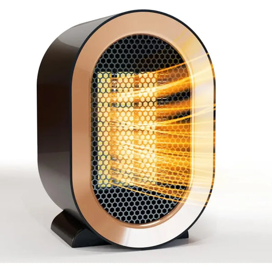 Portable Electric Space Heater with Two-Speed Fan, White