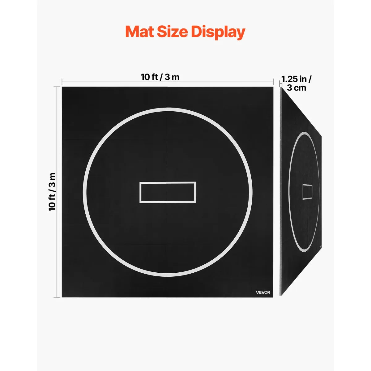 Thick Roll-Up Wrestling & Martial Arts Mat – Waterproof PVC Home Gym Training Mat