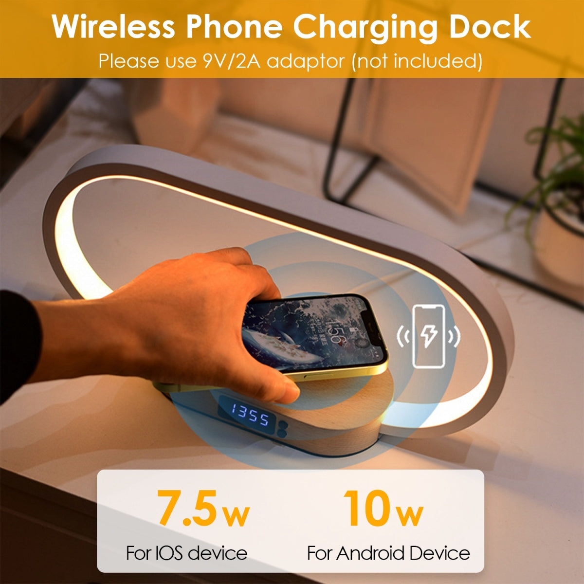 Touch Control LED Desk Lamp front view
