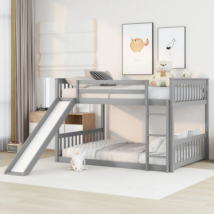 Full Over Full Bunk Bed with Slide