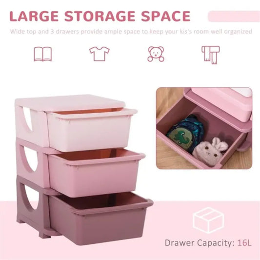 Kids 4-Drawer Storage Dresser